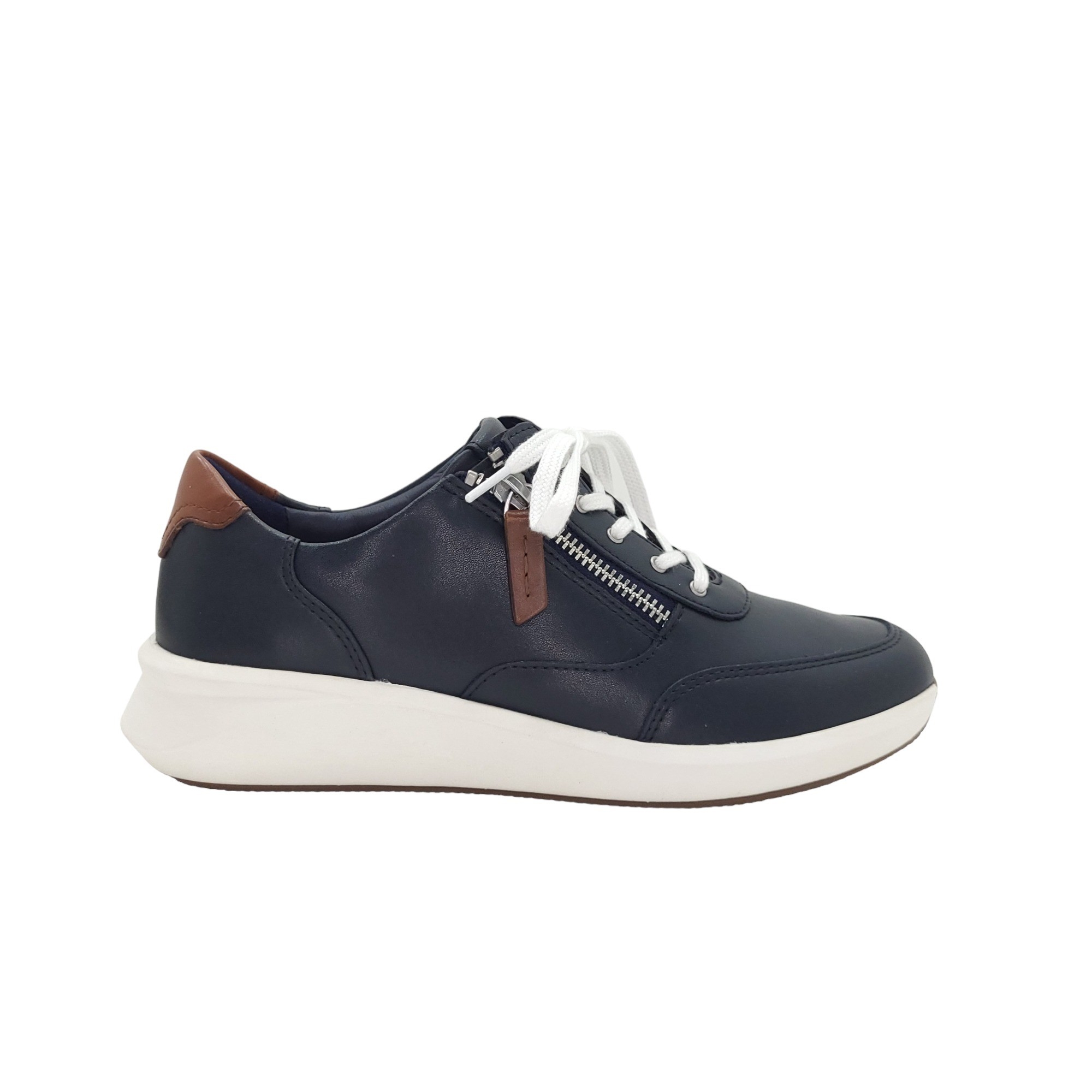 Clarks 70213 Un Rio Zip Navy Combi[12.5]