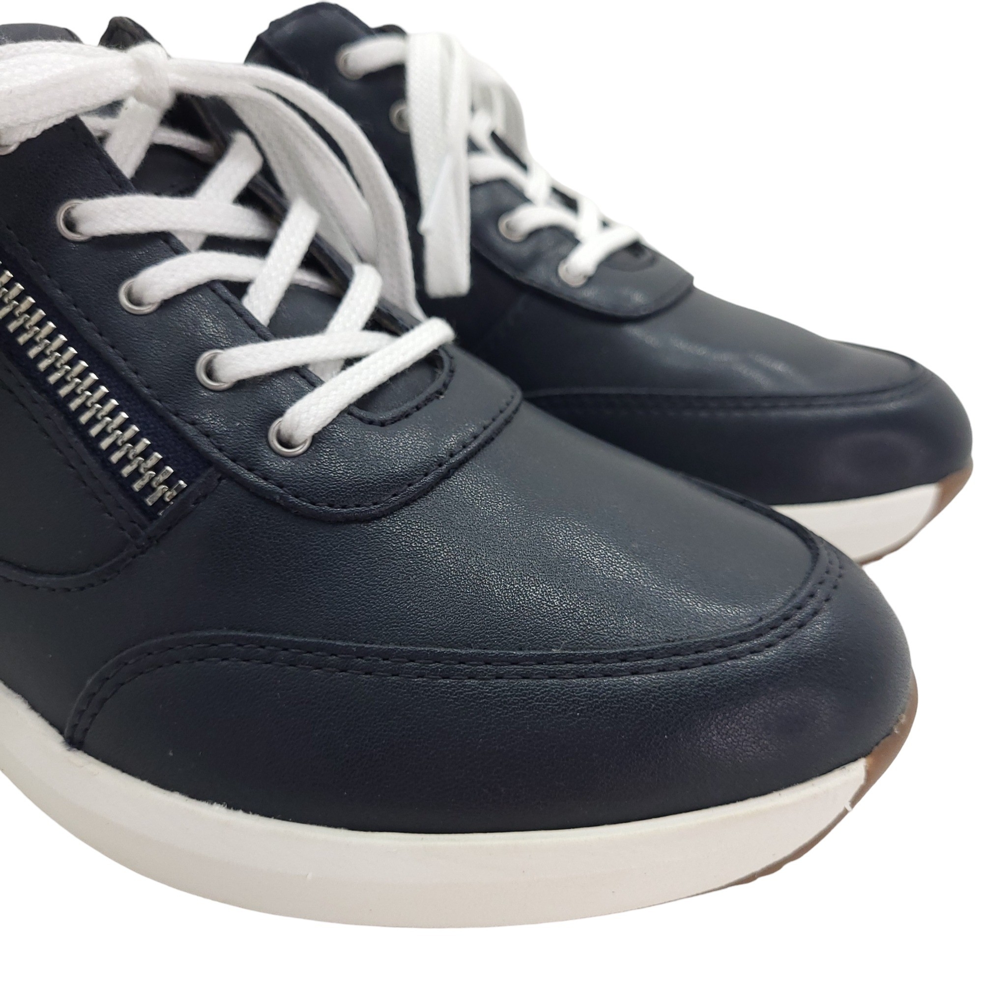 Clarks 70213 Un Rio Zip Navy Combi[8.5]