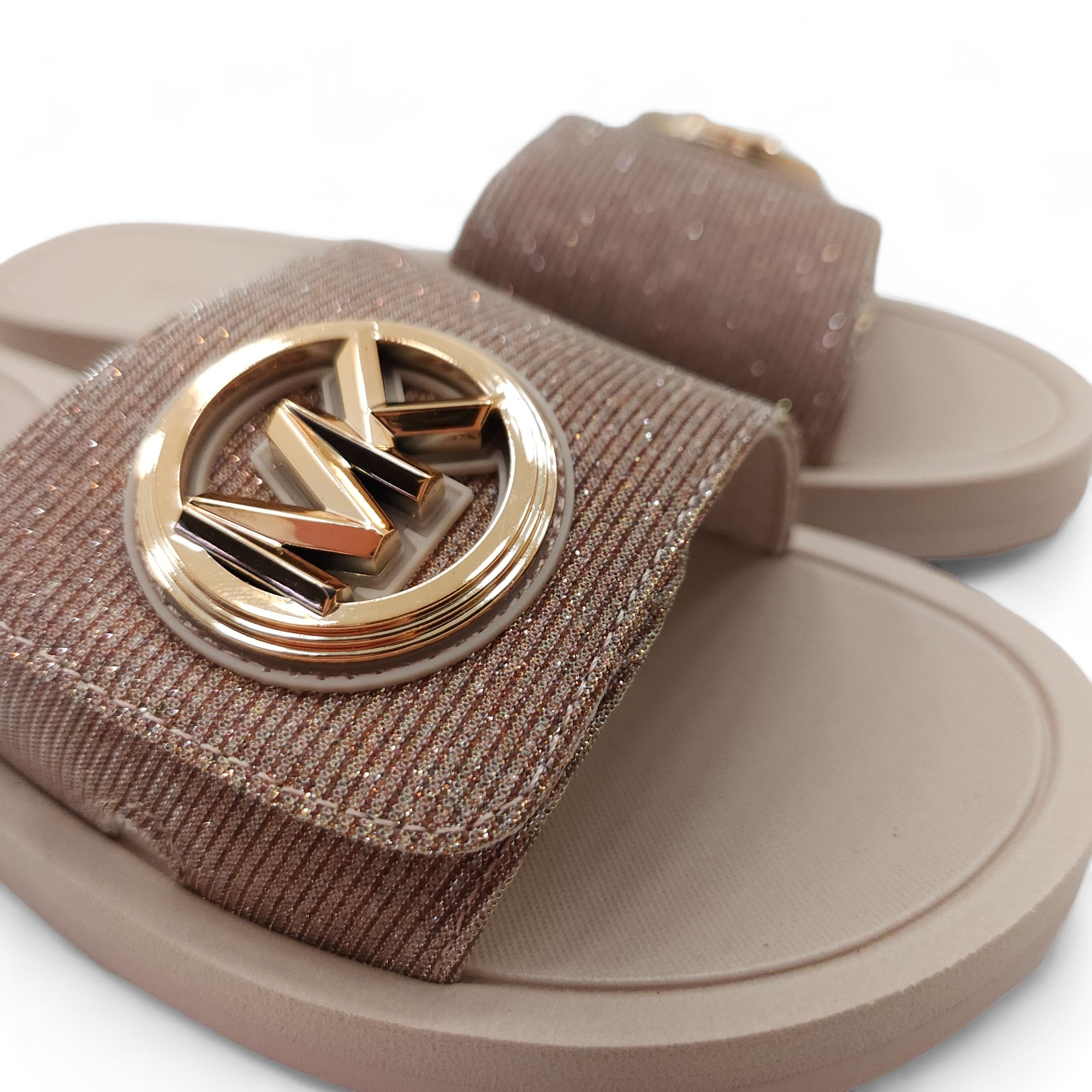 Michael Kors Charm Slide Sandal Or Rose[9]