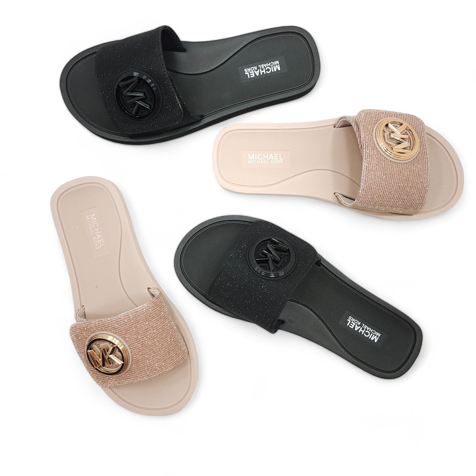 Michael Kors Charm Slide Sandal Or Rose[12.5]